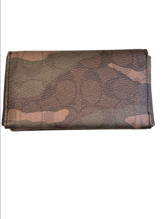 Coach Handbags - Coach Camouflage Pattern Wallet Card Slots And ID Slot - Brown Green Camo